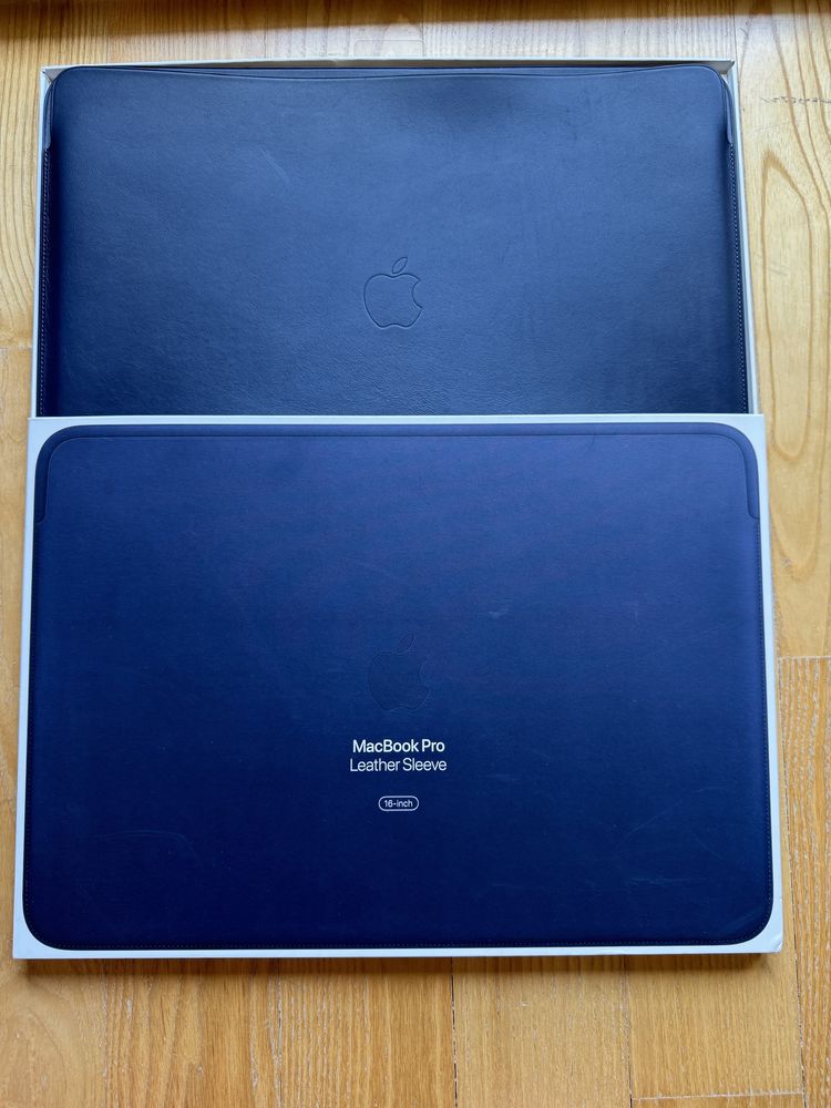Apple Skórzany futerał na MacBook Pro 16" niebieski