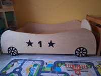 łóżko dziecięce samochód "drewno" 160x90
