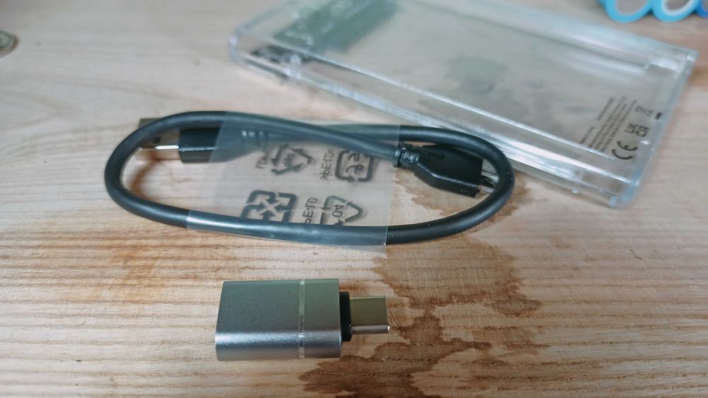 2,5-дюймовий прозорий корпус жорсткого диска USB 3.0 коробочка