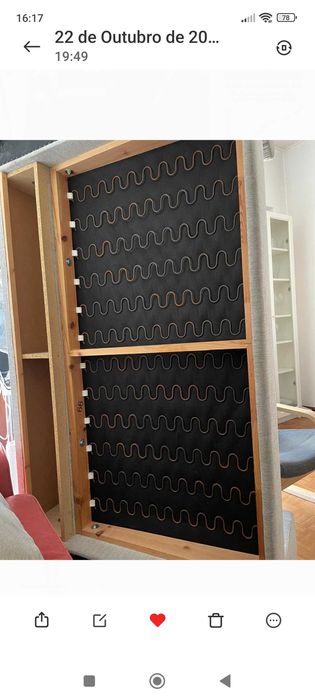 Sofá com estrutura muito boa