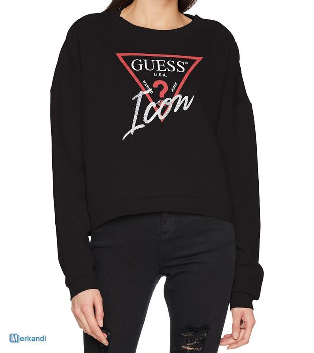 Nowa oryginalna bluzka Guess Icon czarna XS