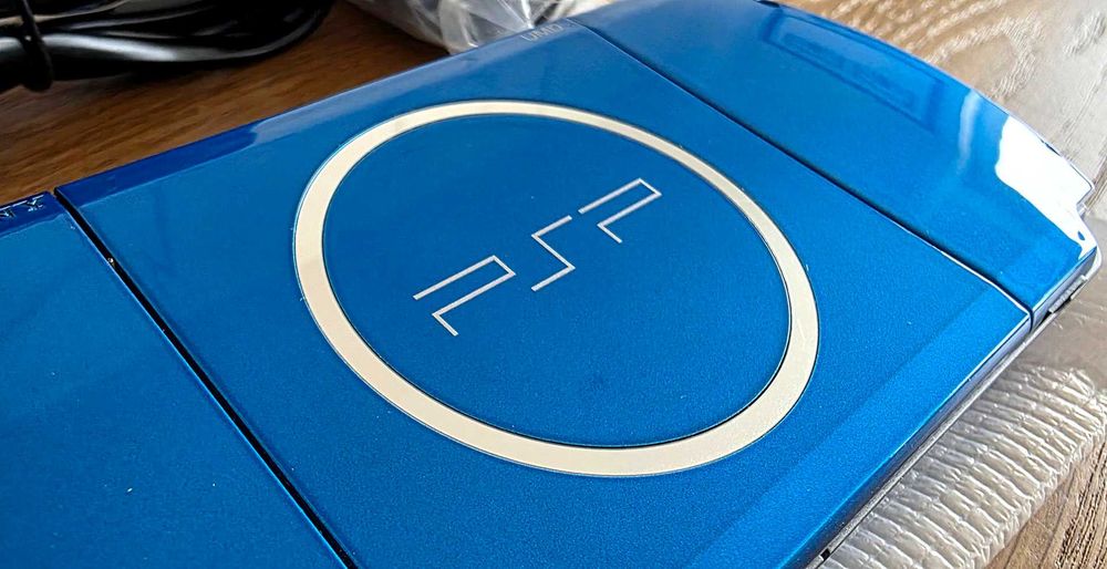 PSP 3000 Vibrant Blue, ARK-4, 64GB, stan kolekcjonerski