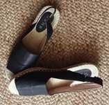 Espadryle bez palców i pięt, stan idealny,r. 38