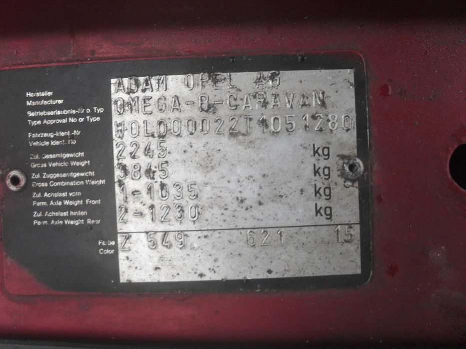 Silnik Opel Omega B 2.5 TD