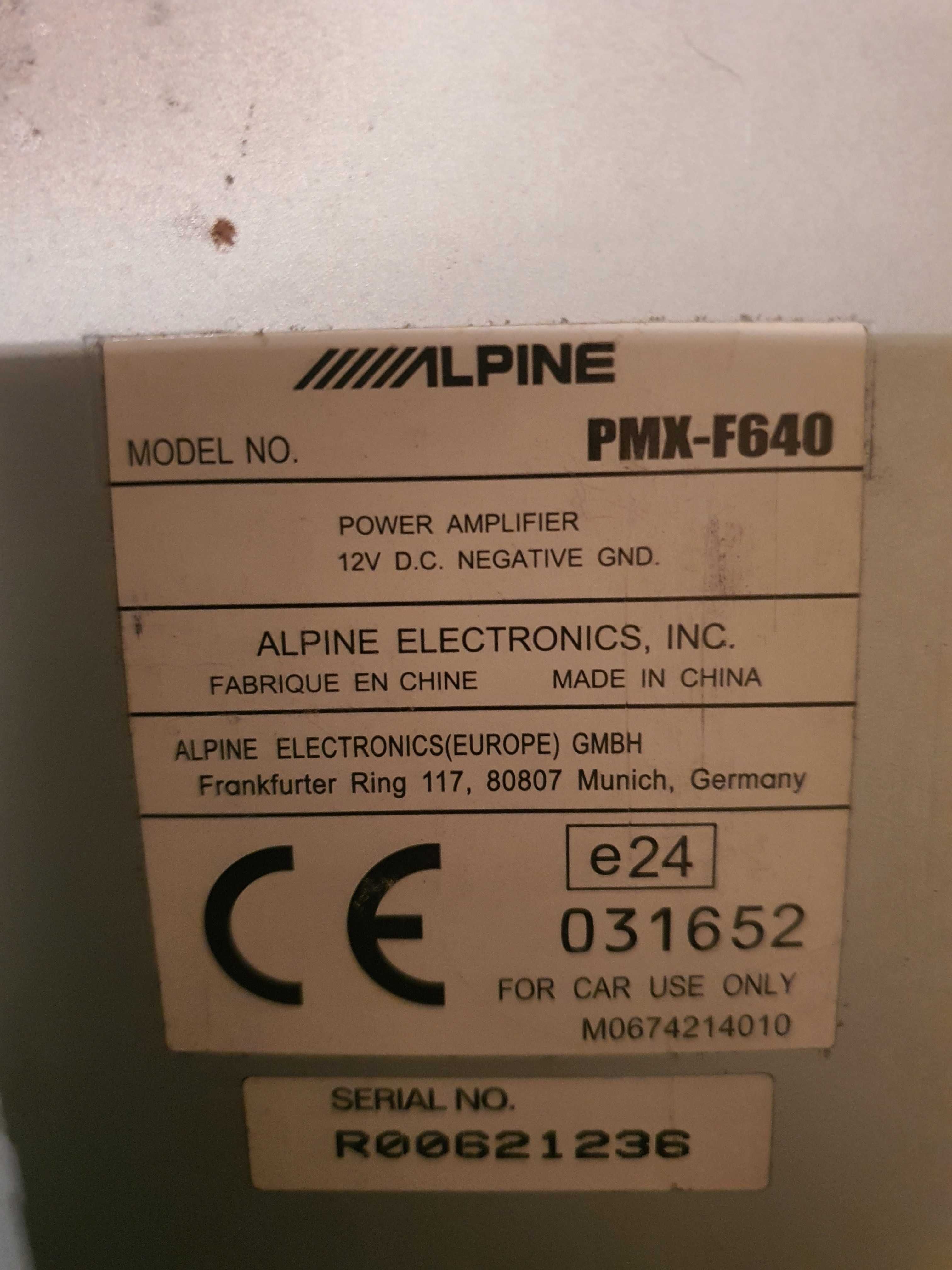 Amplificador Alpine PMX-F640