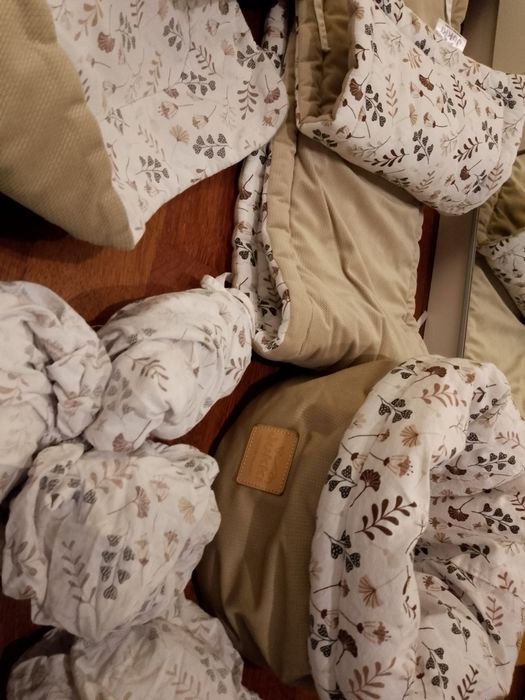 JUKKI zestaw XXL pościeli niemowlęcej 13 elementowy - Boho Garden