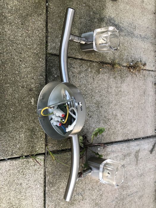 Lampa srebna kinkiet