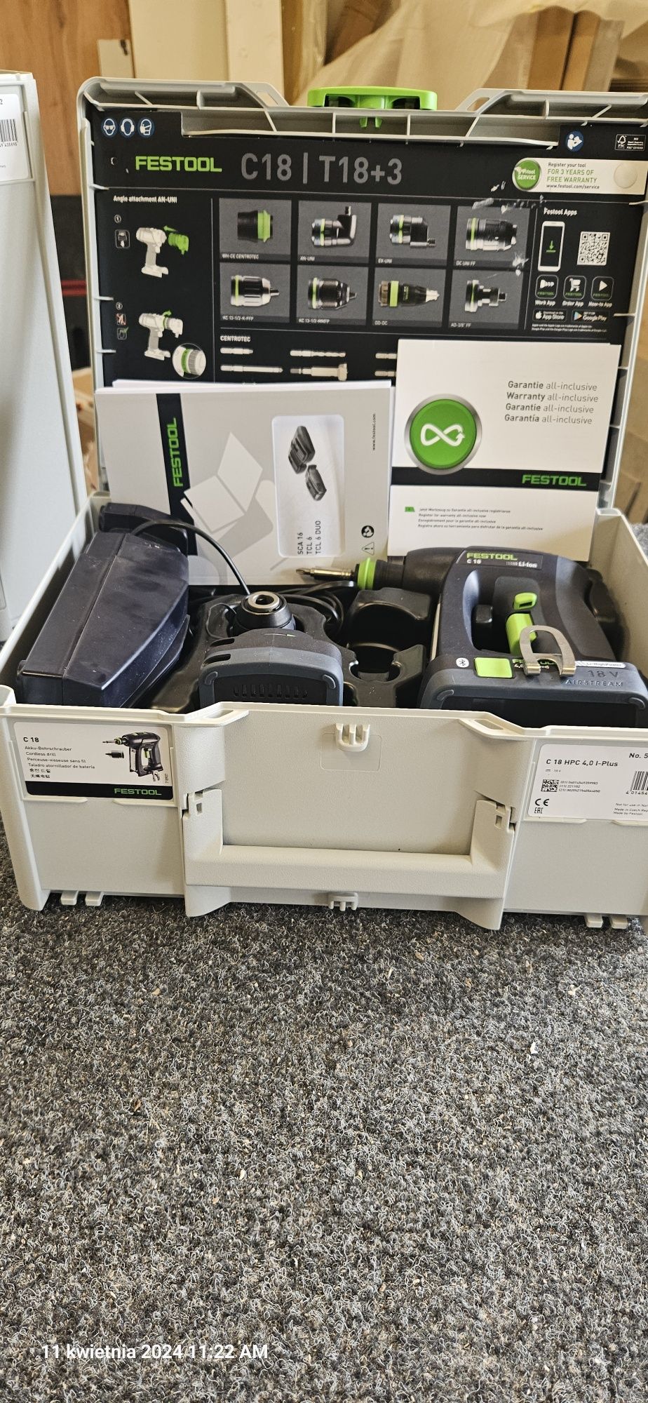 Wkrętarka festool C 18 HPC 4.0 I-PLUS