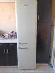 Lodówka Amica FK3495.3FGAA z zamrażalnikiem dolnym 186,5cm Beż Retro