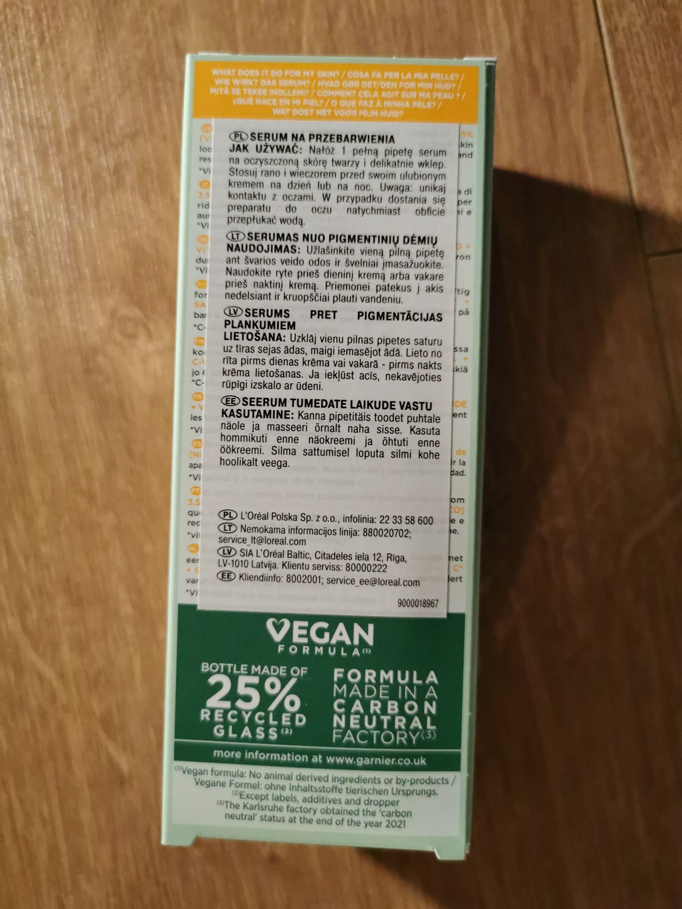 Garnier super serum na przebarwienia z witaminą C