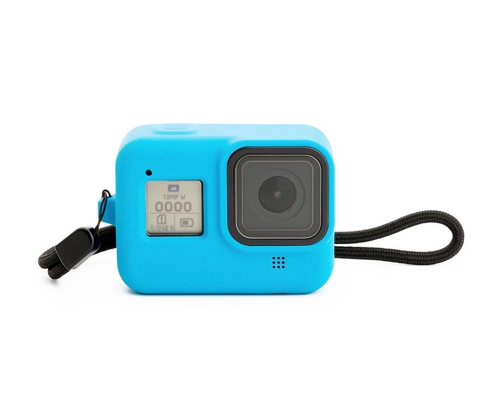 Etui GoPro 8 Hero Black NIEBIESKIE + Smyczka