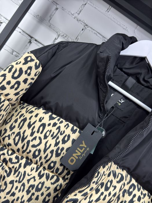 Куртка коротка жіноча only l леопардова