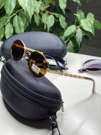 Солнцезащитные очки Van Regel янтарные овальные стильные Oval унисекс