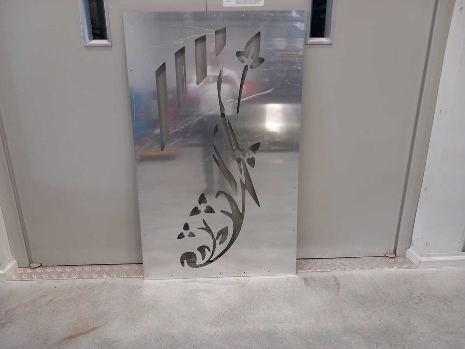 Ogrodzenie przęsło ogrodzeniowe wzory ozdobne CNC wizualizacja