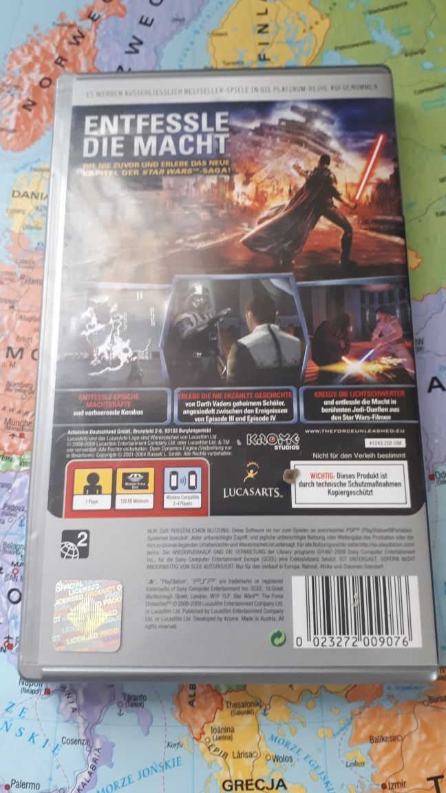 Gra Sony psp star Wars force unleashed