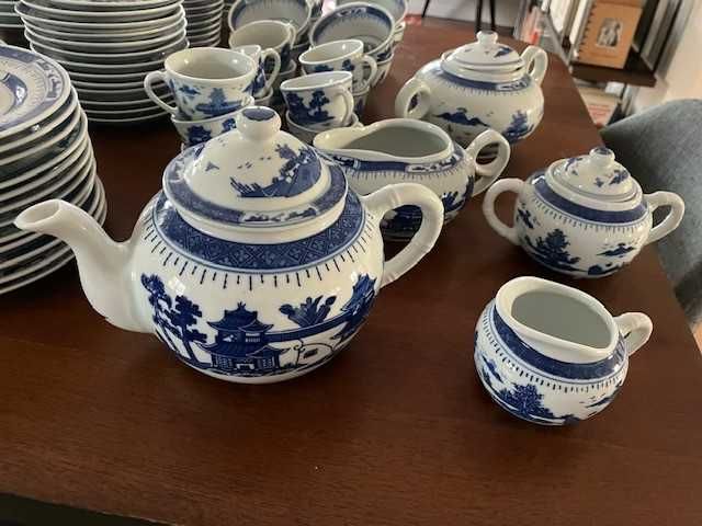 Serviço de cantão chinês, em porcelana -  vendo peças em separado