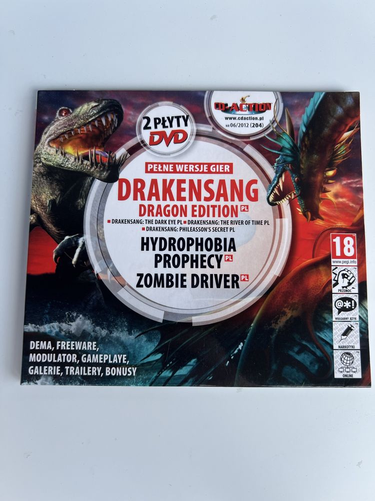 Drakensang, Hydrophobia, Zombie Driver CD-Action 06/2012 CDA 204