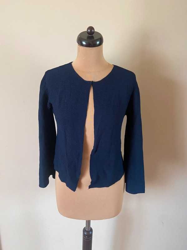 M l taranko  sweter kardigan prazkowany bolero tekstura 38 40 basic
