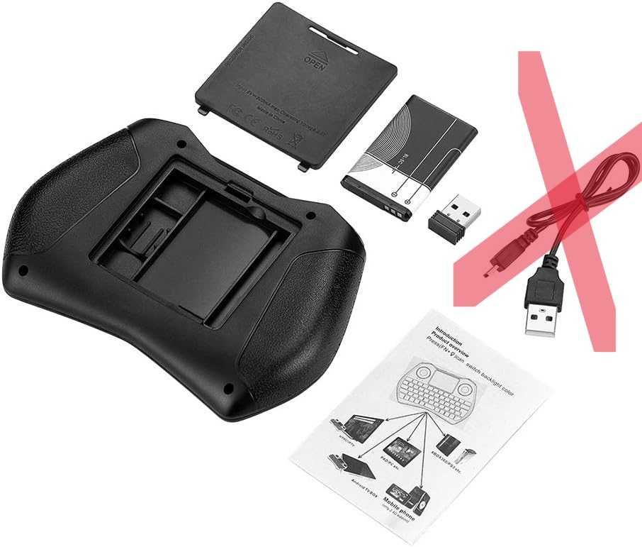 HaFen Mini Podświetlana klawiatura Touchpad Mysz