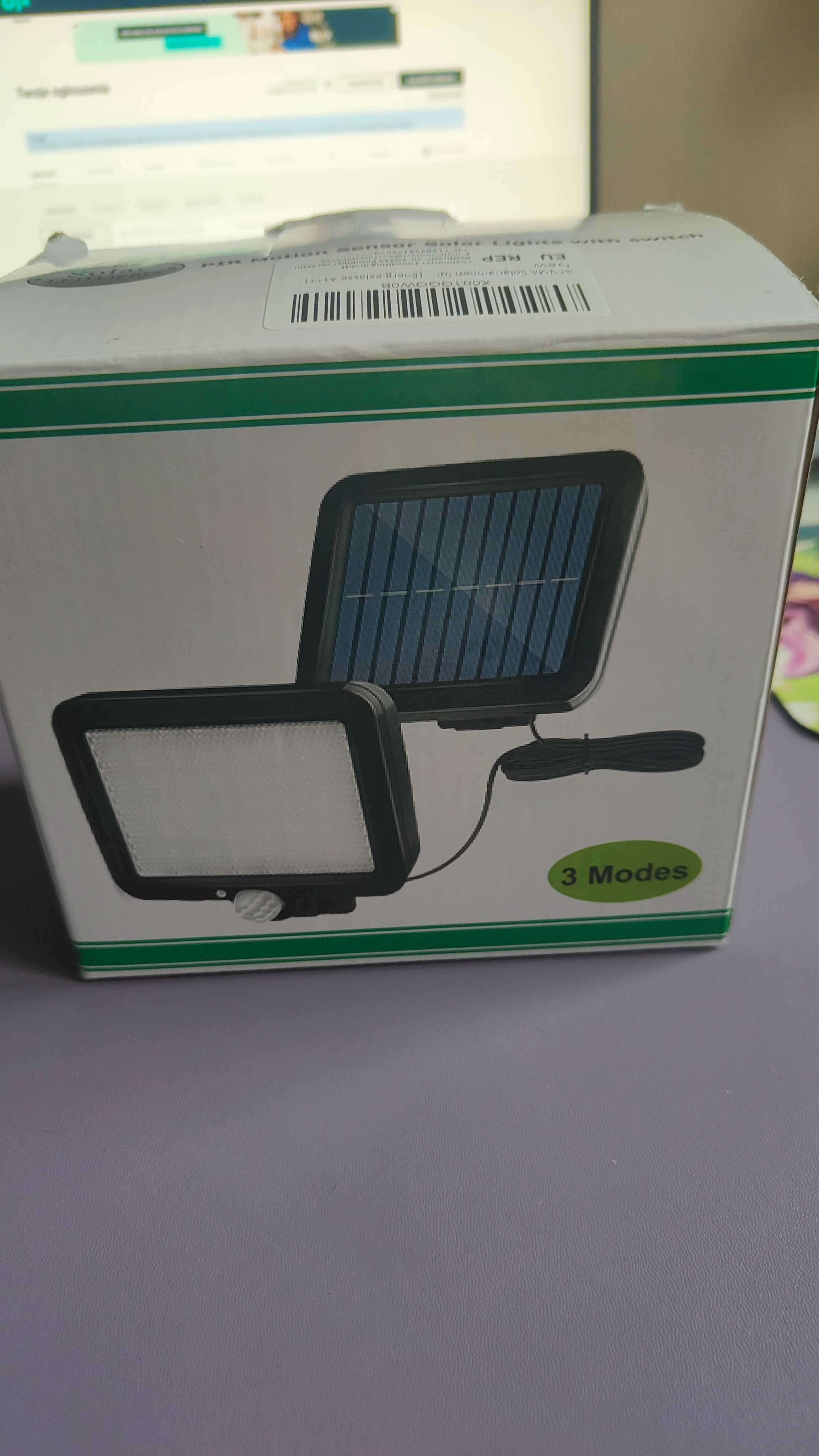 Lampa ogrodowa LED solarna z czujnikiem ruchu