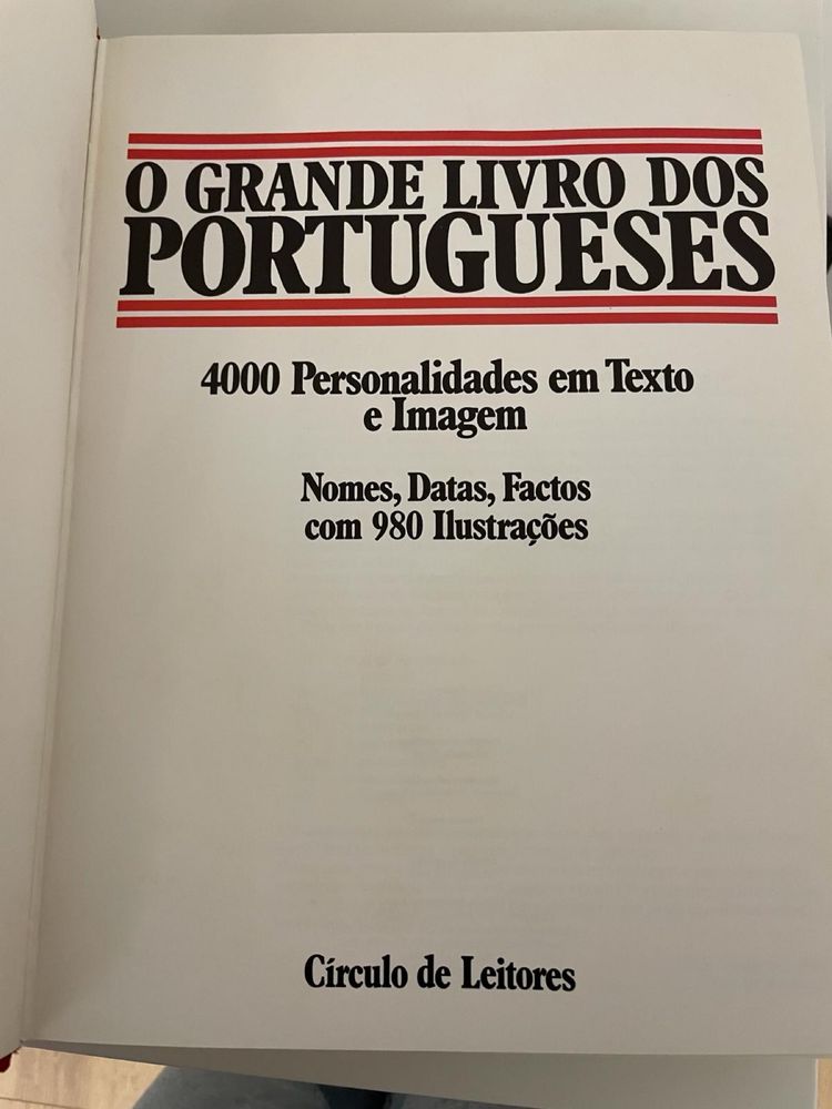 O Grande Livro dos Portugueses Circulo de Leitores