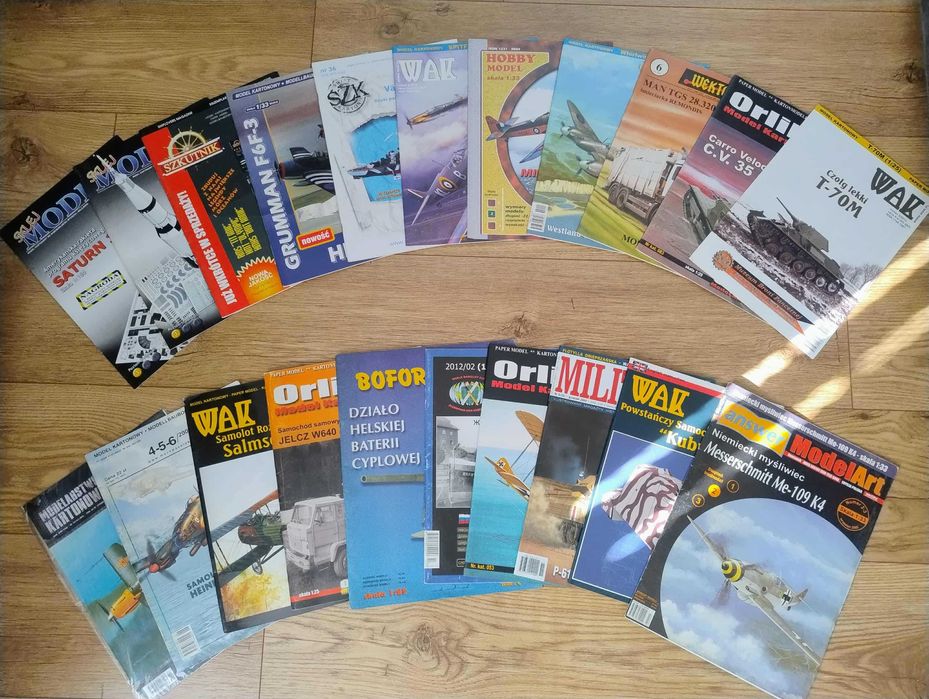 Modele kartonowe - samoloty, czołgi, pojazdy