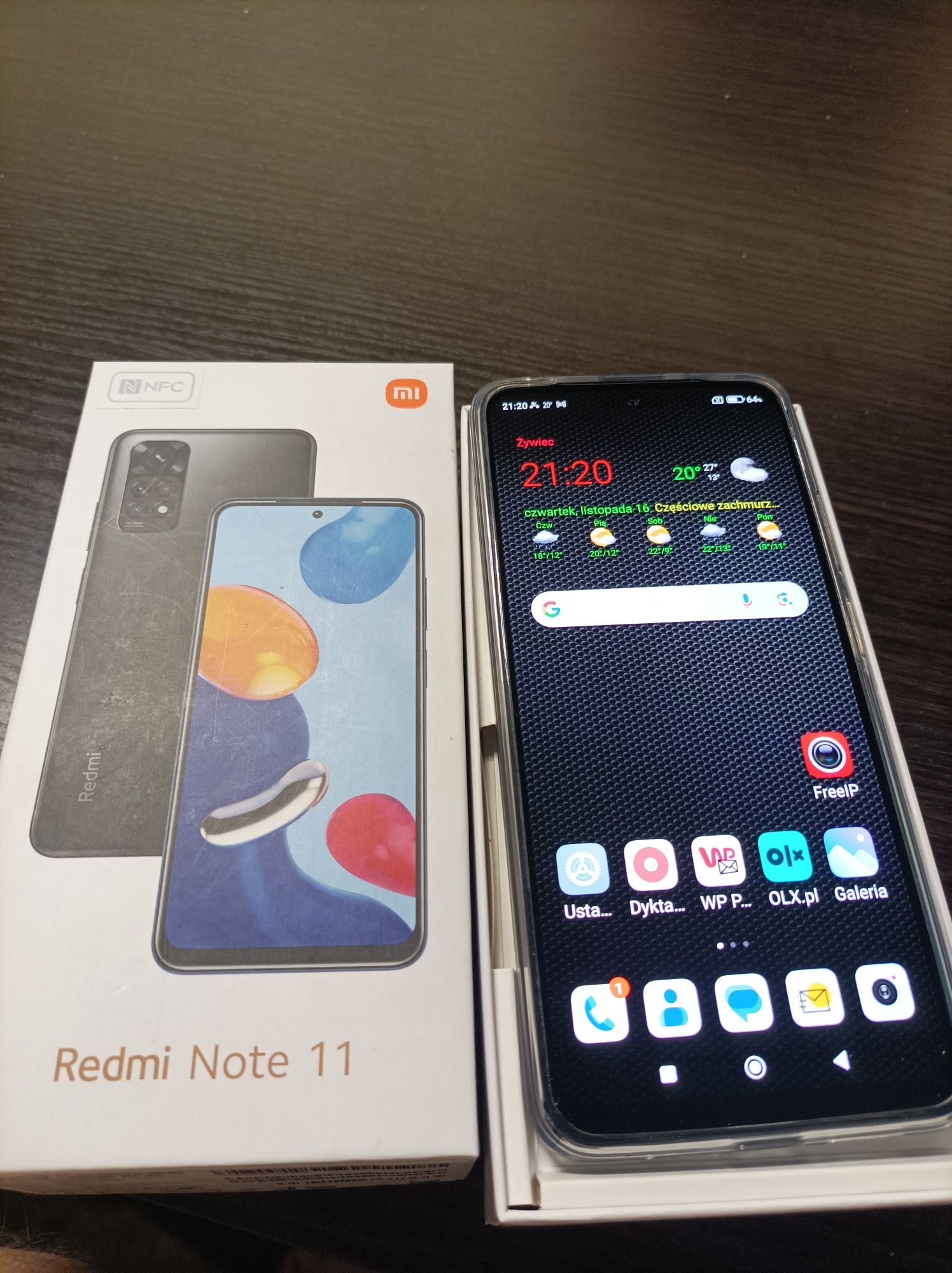 Redmi Note 11. 2022 komplett.