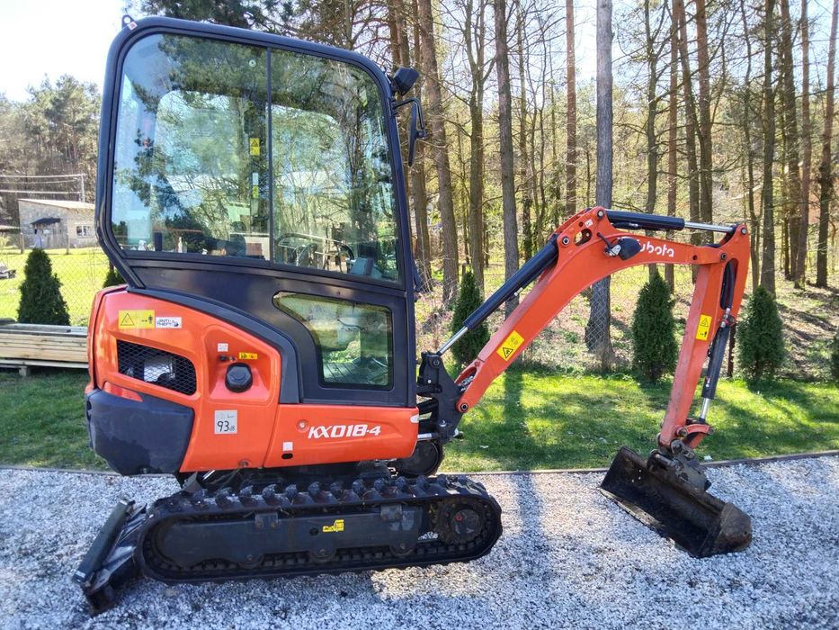 Kubota kx018-4, minikoparka 920mth(30,40,50,100cm pierwszy właściciel