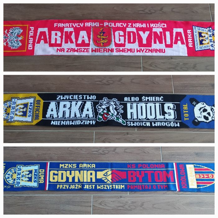 Szalik Arka Gdynia Lech Cracovia Polonia Bytom Zagłębie Lubin Gwardia