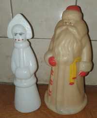 Дед Мороз и Снегурочка 30 см пластмасса