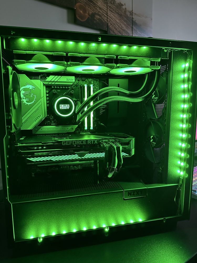 Komputer gamingowy RTX 3070TI RYZEN 5 9600x MSI MAG B650 RAM 32GB DDR5