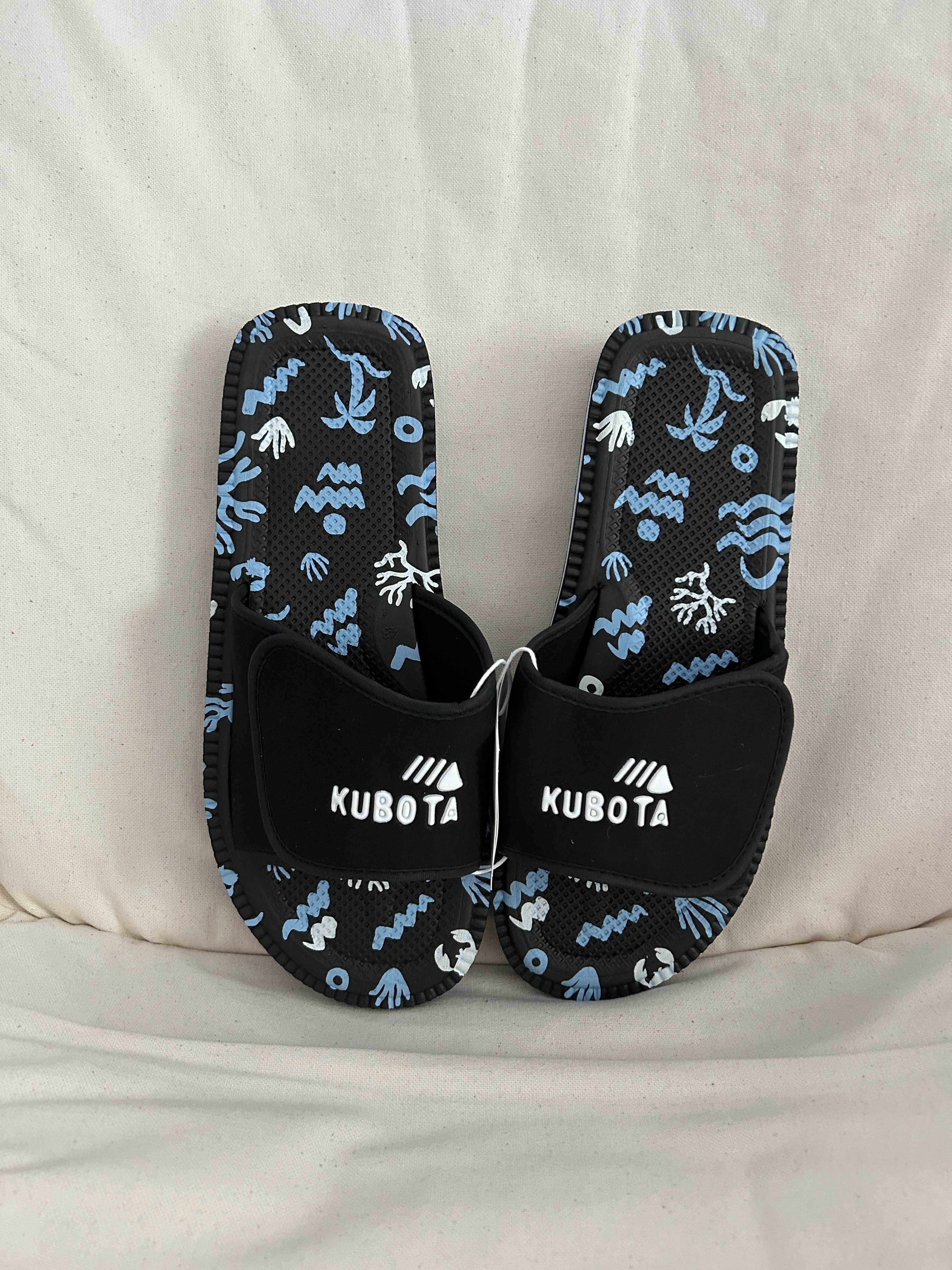 NOWE klapki basenowe Kubota rzep 43 czarne