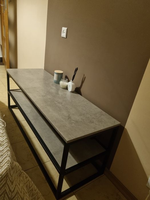 DOKKEDAL Szafka TV DOKKEDAL 1 półka kolor betonu/czarny
Szafka TV DOKK