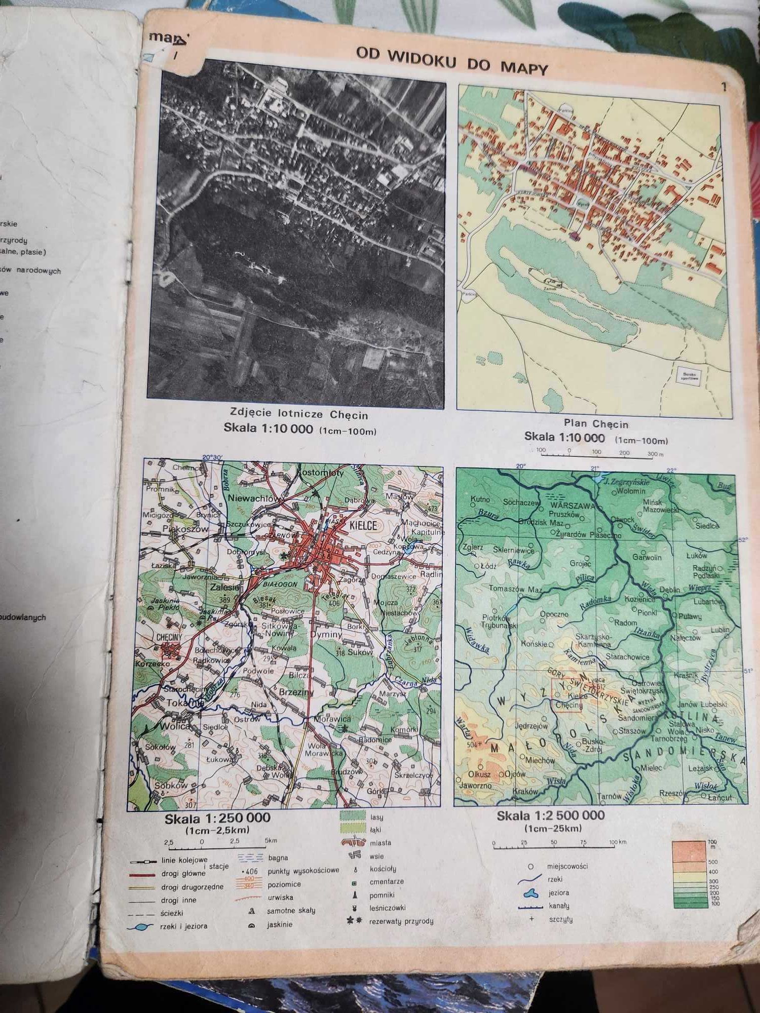 Krajobrazy Polski atlas geograficzny szkoła podstawowa stan dst 1983