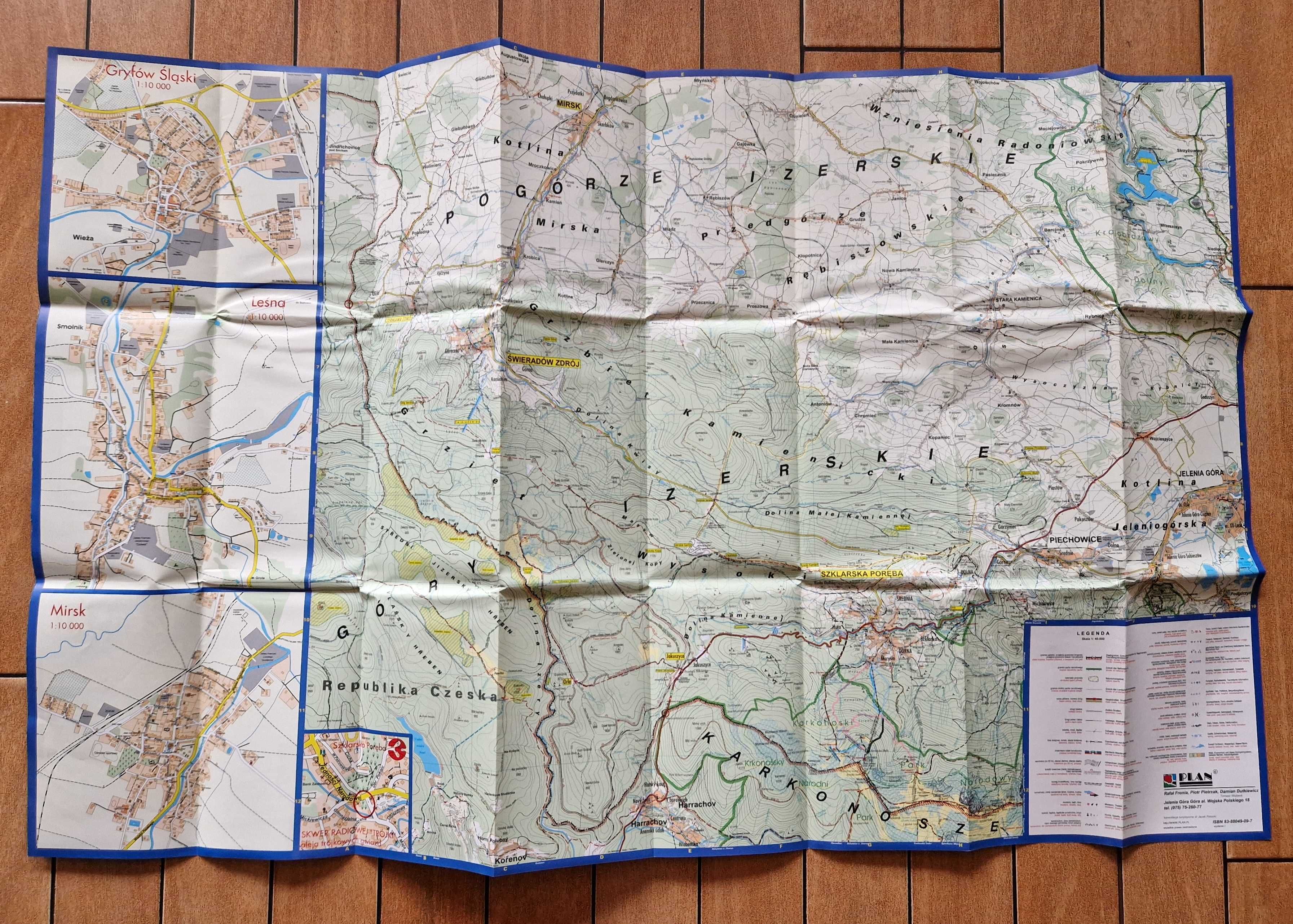 Mapa turys Góry i Pogórze Izerskie, Przełom Kwisy (Plan / 1:40 tys)