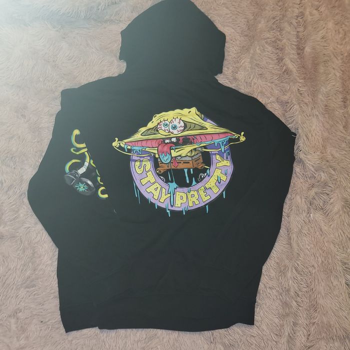 Czarna bluza spongebob H&M