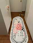 Podłużny nowy dywanik w róże romantic shabby chic English home 120x40