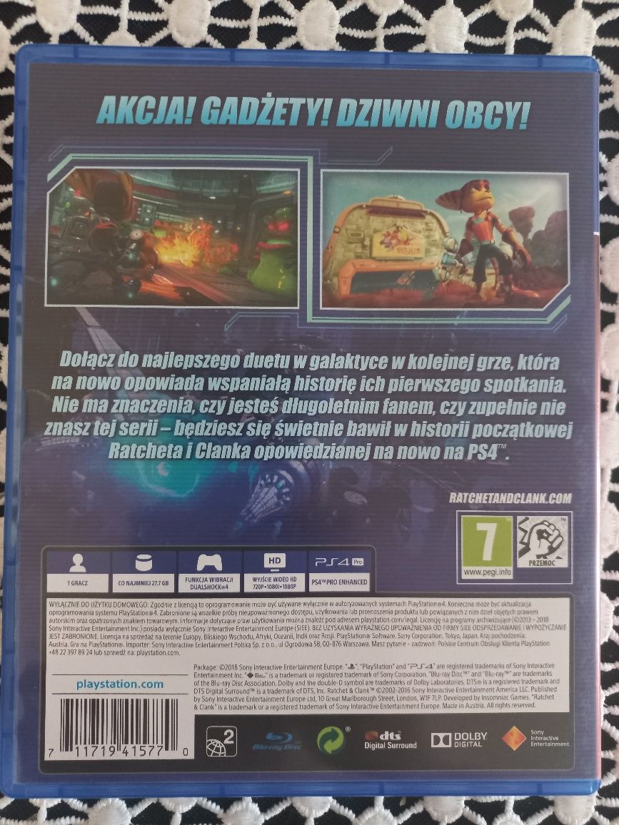 Gra na ps4 Ratchet Clank