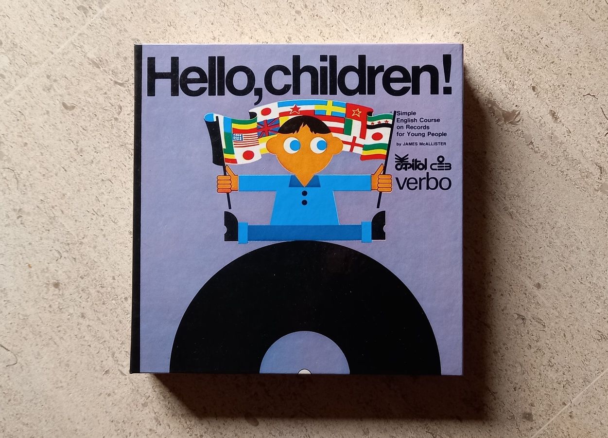 Curso simples de Inglês "Hello, children!" Em vinil