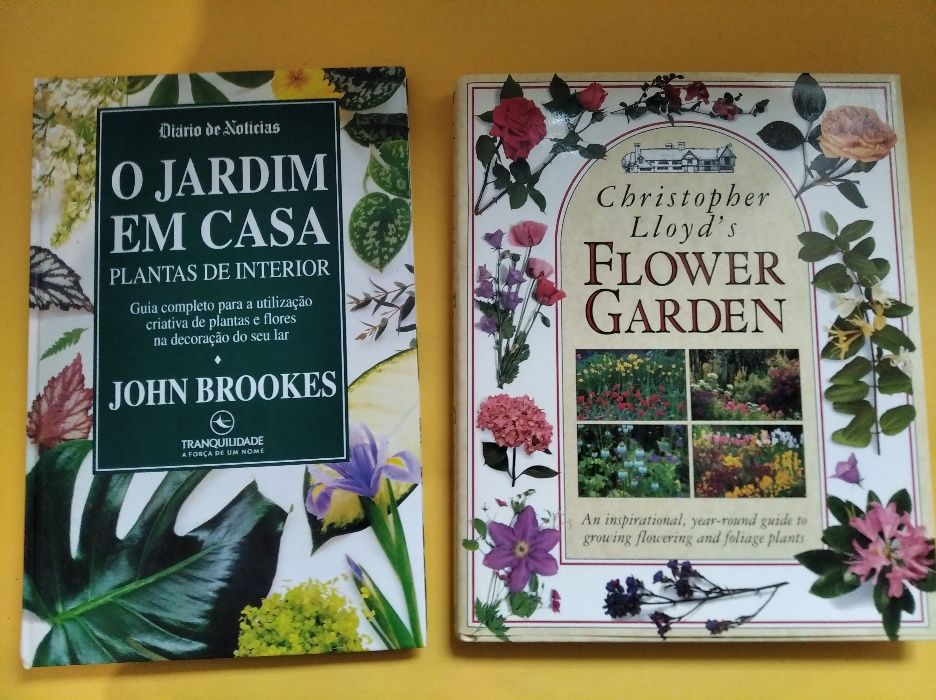 Livros sobre jardins, flores e plantas perigosas
