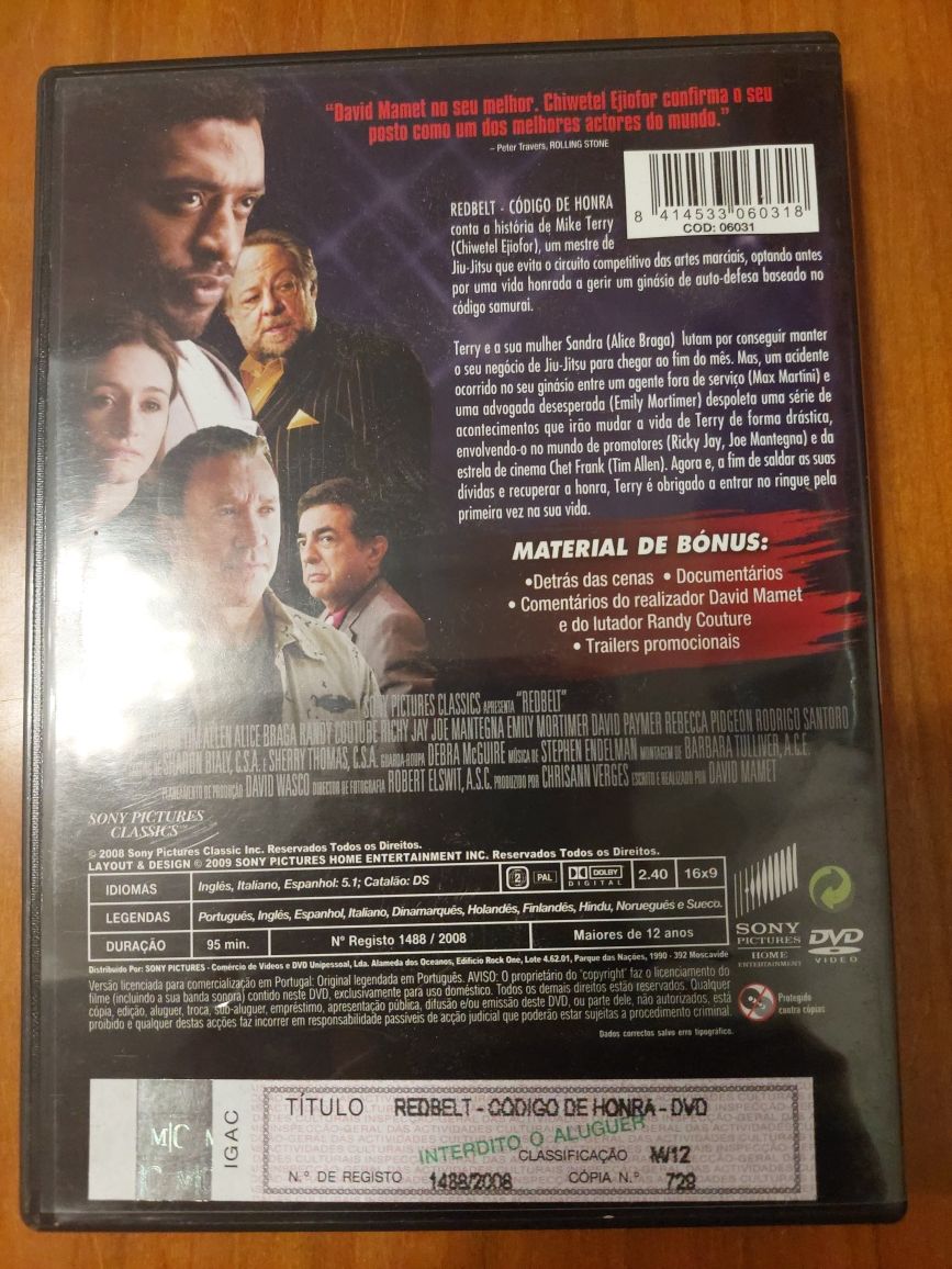 Dvd - Redbelt Codigo de honra