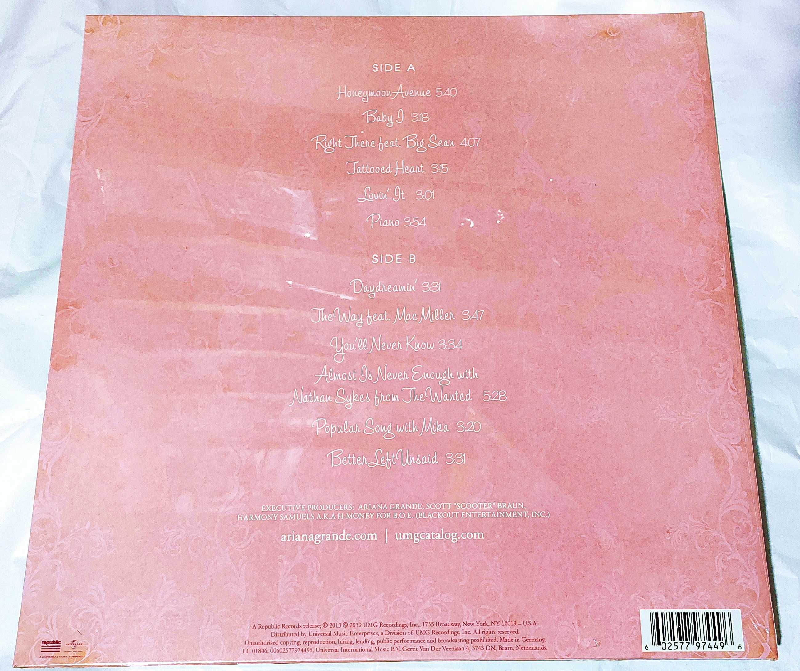 Вінілова платівка Ariana Grande – Yours Truly (Vinyl, LP)