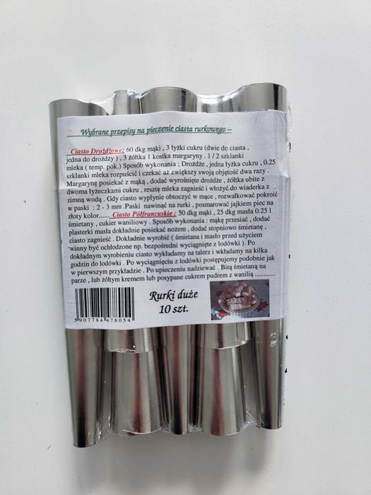 Rurki do ciasta  10 szt.