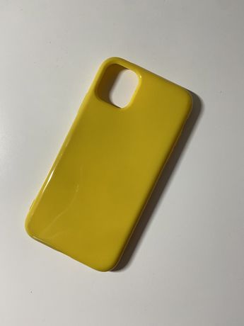 Żółty case etui na telefon Iphone 11
