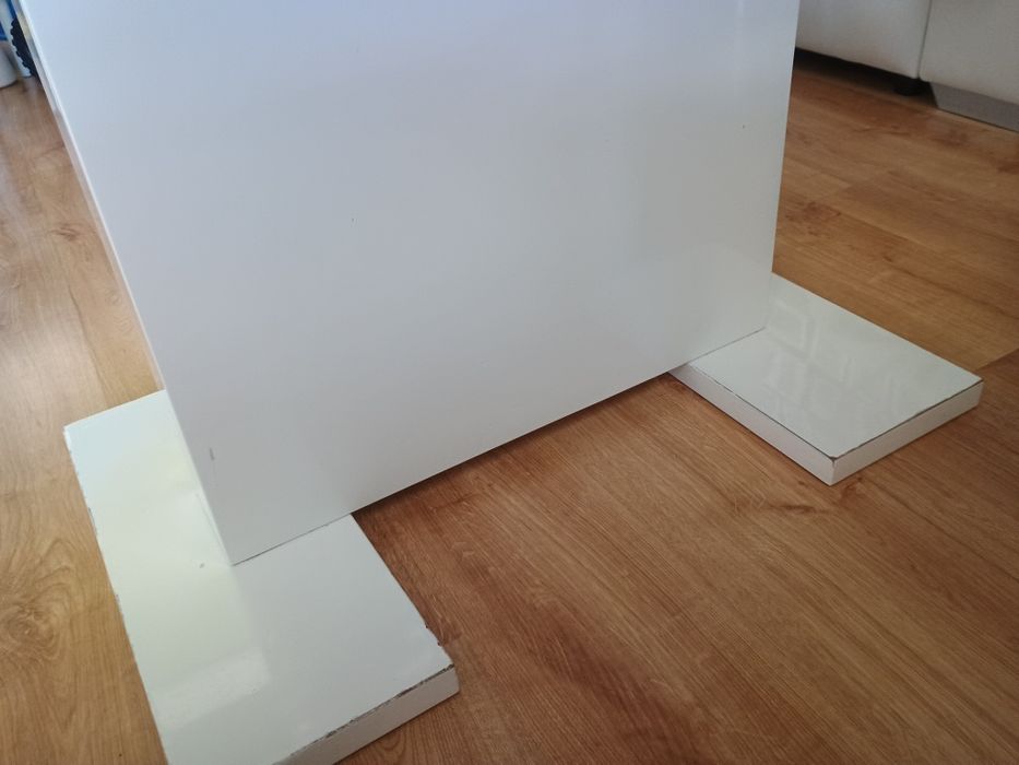 Stół biały połysk + krzesła