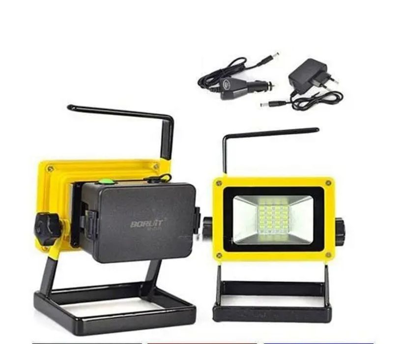 Ручной LED фонарь ліхтар прожектор 100W 3 аккумулятора 18650 Bl 204