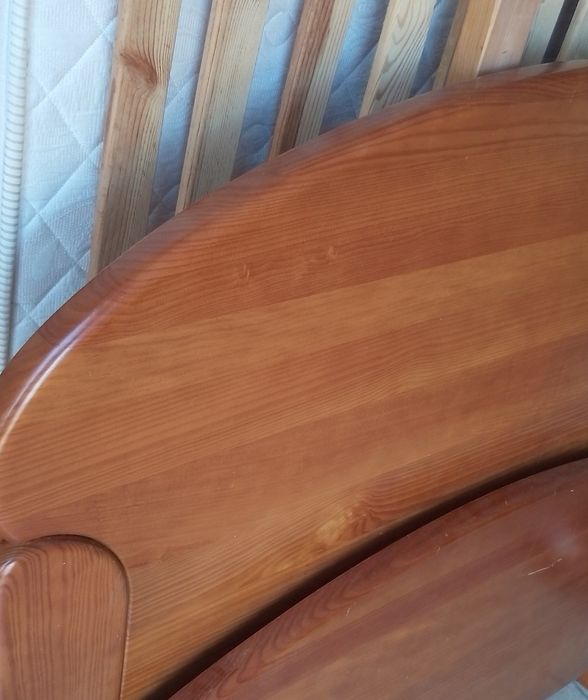 Cama pinho de solteiro com colchão