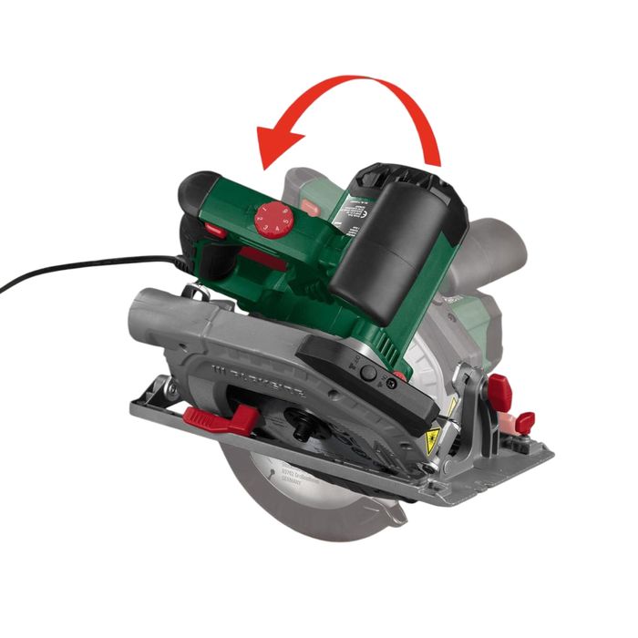 Мережева ручна циркулярна дискова пила Parkside PHKS 1350 C2 паркетка