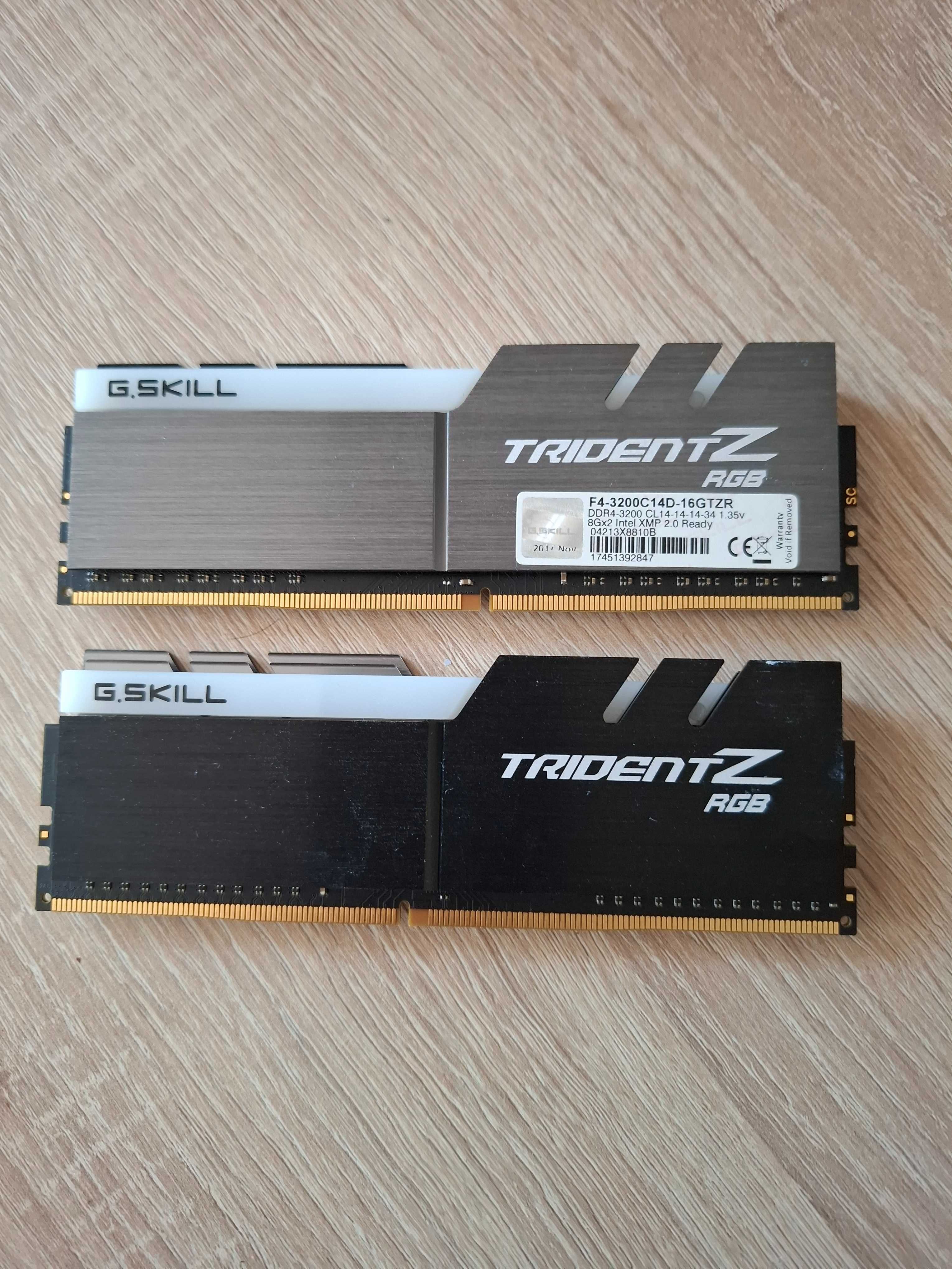 Pamięć RAM G.Skill Trident Z RGB, 32 GB, DDR4, 3200MHz, CL14, XMP2