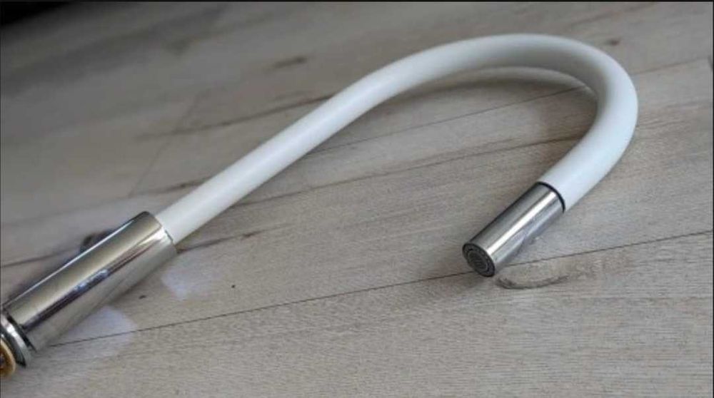 Bateria kuchenna FRANKE EVO chrom biała WYCIĄGANA WYLEWKA